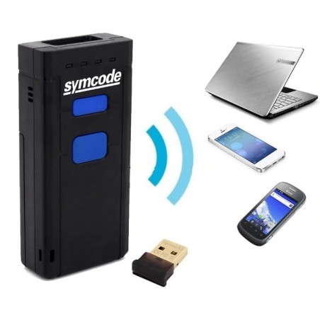 Kieszonkowy mini czytnik kodów kreskowych 2D QR Bluetooth 2.4G kabel USB