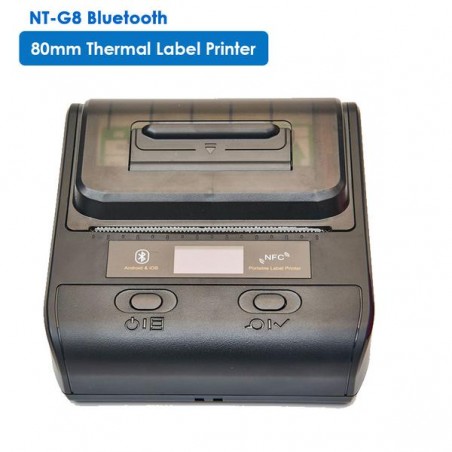 Mobilna Bluetooth drukarka termiczna etykiet i kwitów 2 w 1 80MM
