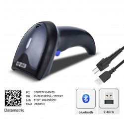 Bluetooth i bezprzewodowy czytnik kodów kreskowych QR 1D 2D Mega szybki