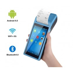 Ręczny terminal pos z drukarką termiczną PDA bezprzewodowy ekran dotykowy 3G Wifi NFC 2